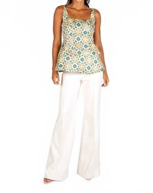 NEW SINCERELY OURS mirabell tank top in tile jacquard
